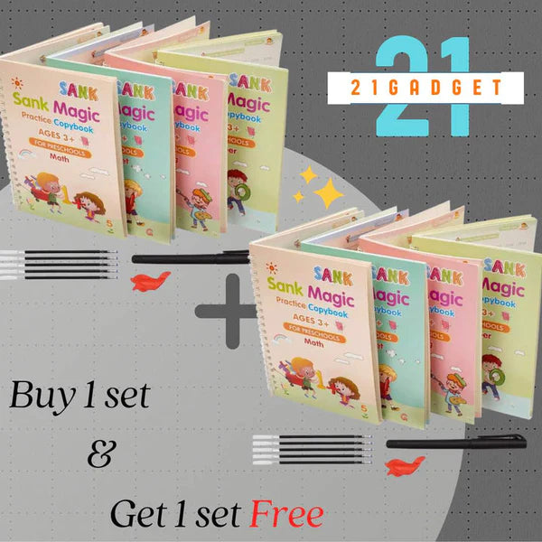 🔥📚 Magic Practise Copybook Age 3+🆕 4+4 Offer (Total 8 Books) 🖍️