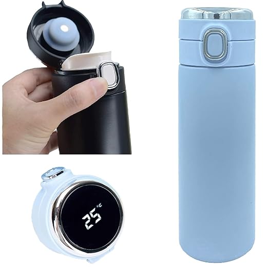 12 Hrs | 🔥Hot & Cool | LED Temprature Display Water Bottle/Flask Matt Finish