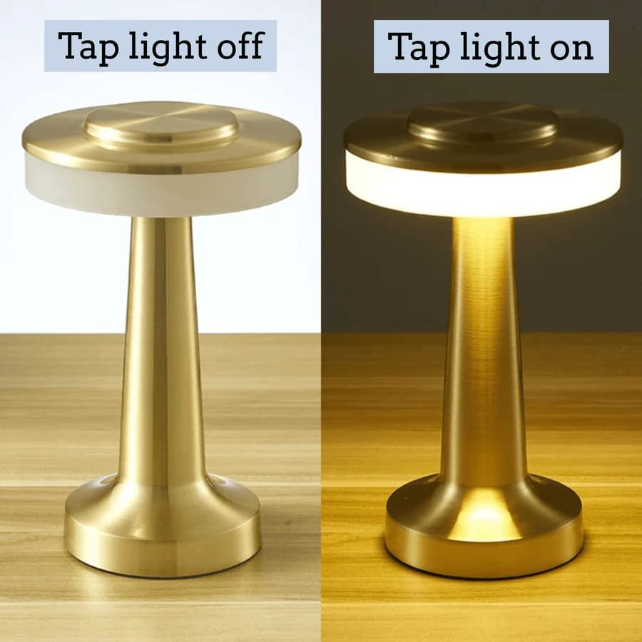 🌟 Golden Glow: Wireless LED Table Lamp for Any Occasion ✨