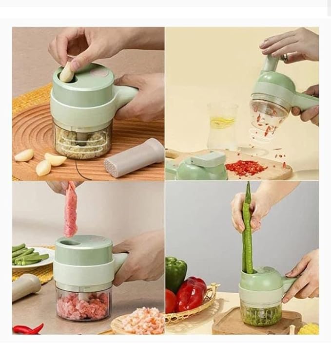 🎁Last Day Promotion Save 50% || 4 IN 1 HANDHELD ELECTRIC FOOD CHOPPER