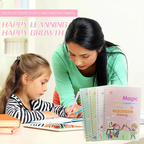 🔥📚 Magic Practise Copybook Age 3+🆕 4+4 Offer (Total 8 Books) 🖍️