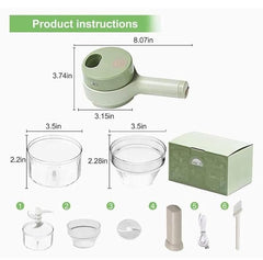 🎁Last Day Promotion Save 50% || 4 IN 1 HANDHELD ELECTRIC FOOD CHOPPER