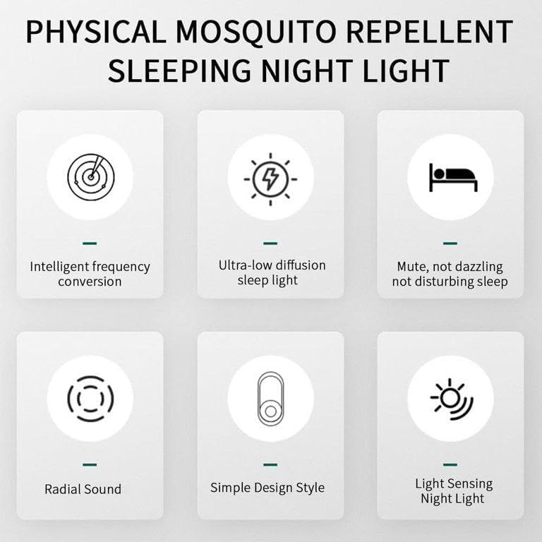 🔥Hot Sale -Ultrasonic Mosquito Killer with LED Sleeping Light