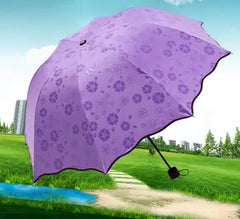 🌂Meet Water Colour Changing Flowers Pattern Printing Magic Umbrellas Rain UV 3 Folding Umbrella🌧️🔥BUY 1 GET 1 FREE🔥