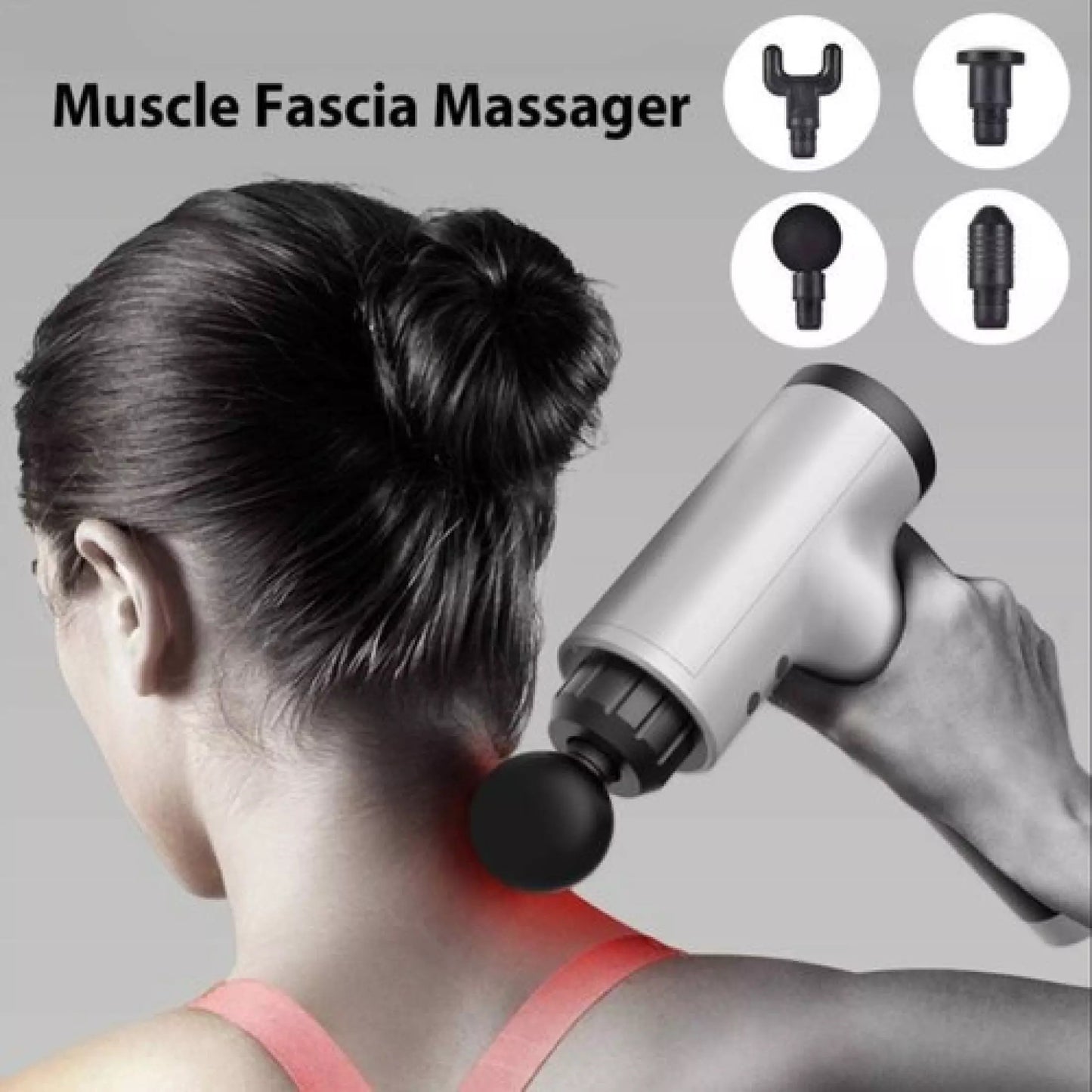 Cordless Handheld Fascial Gun For Muscle Massage