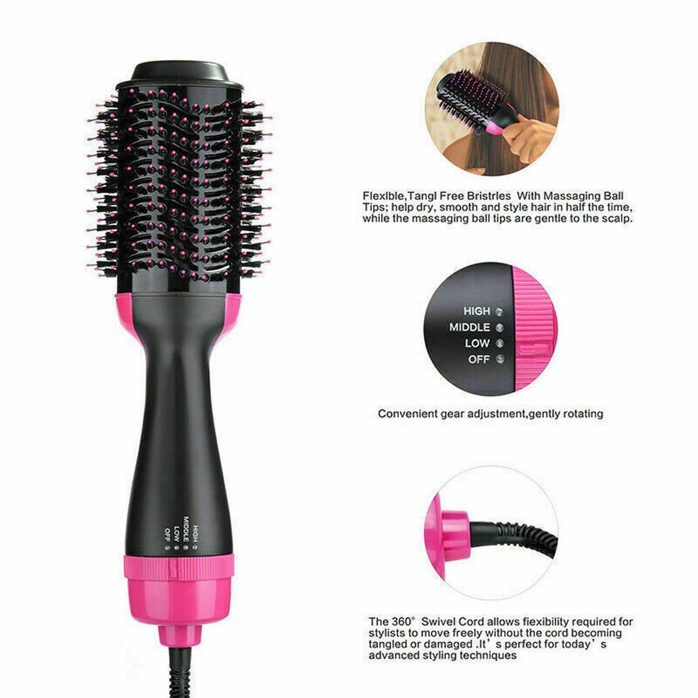 One Step Electronic Hot Air Brush Blow Dryer Comb