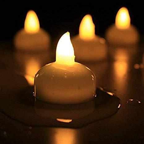 Flameless Water Sensor LED Light Battery Operated Candles for Decorations