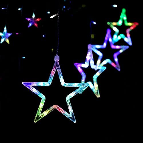 12 Stars 138 LED Curtain String Lights