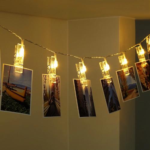 Photo Clip LED String Lights for Decoration Battery Operated