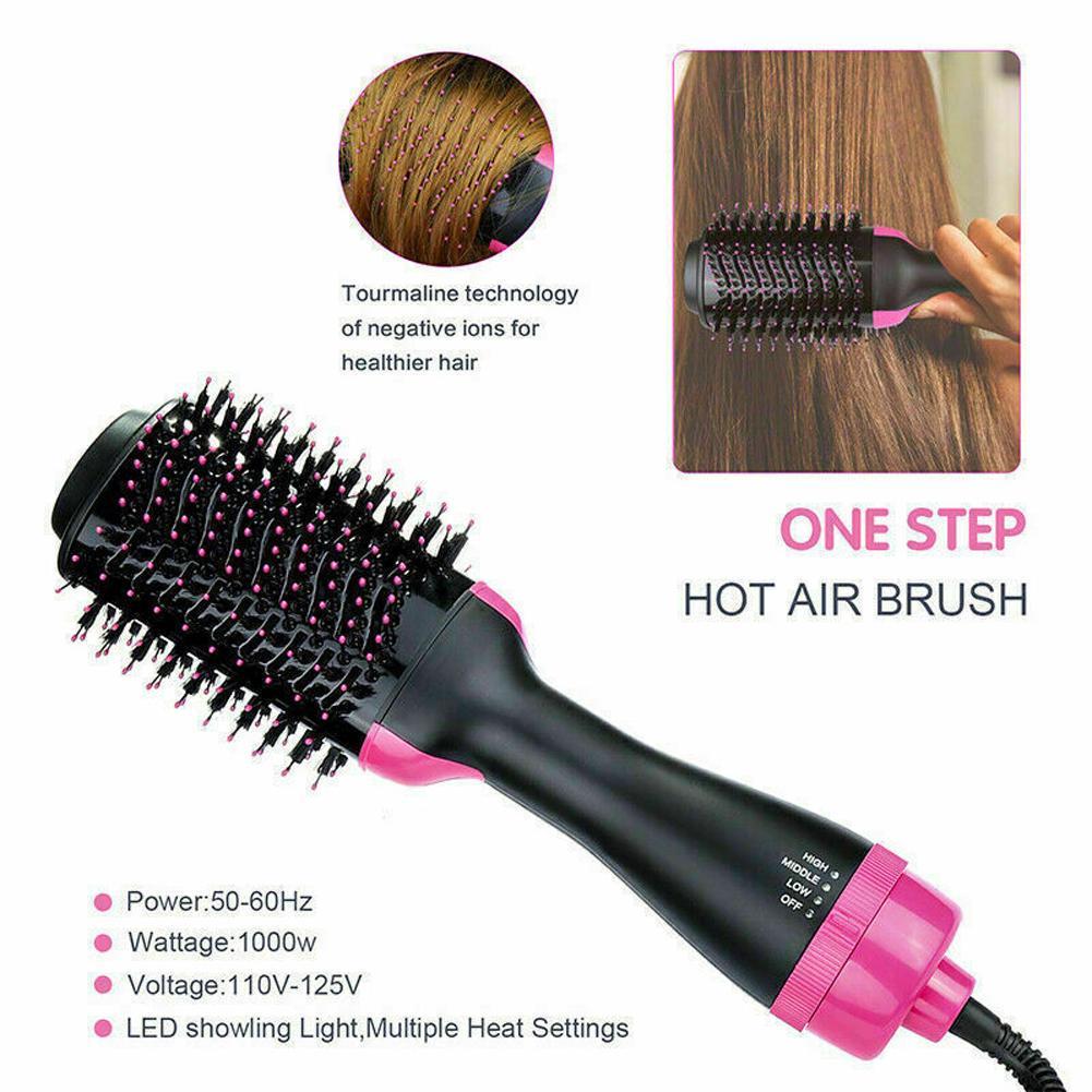 One Step Electronic Hot Air Brush Blow Dryer Comb