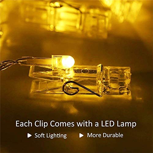 Photo Clip LED String Lights for Decoration Battery Operated