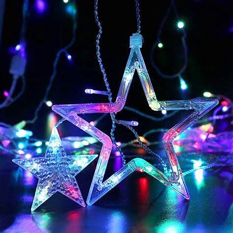 12 Stars 138 LED Curtain String Lights