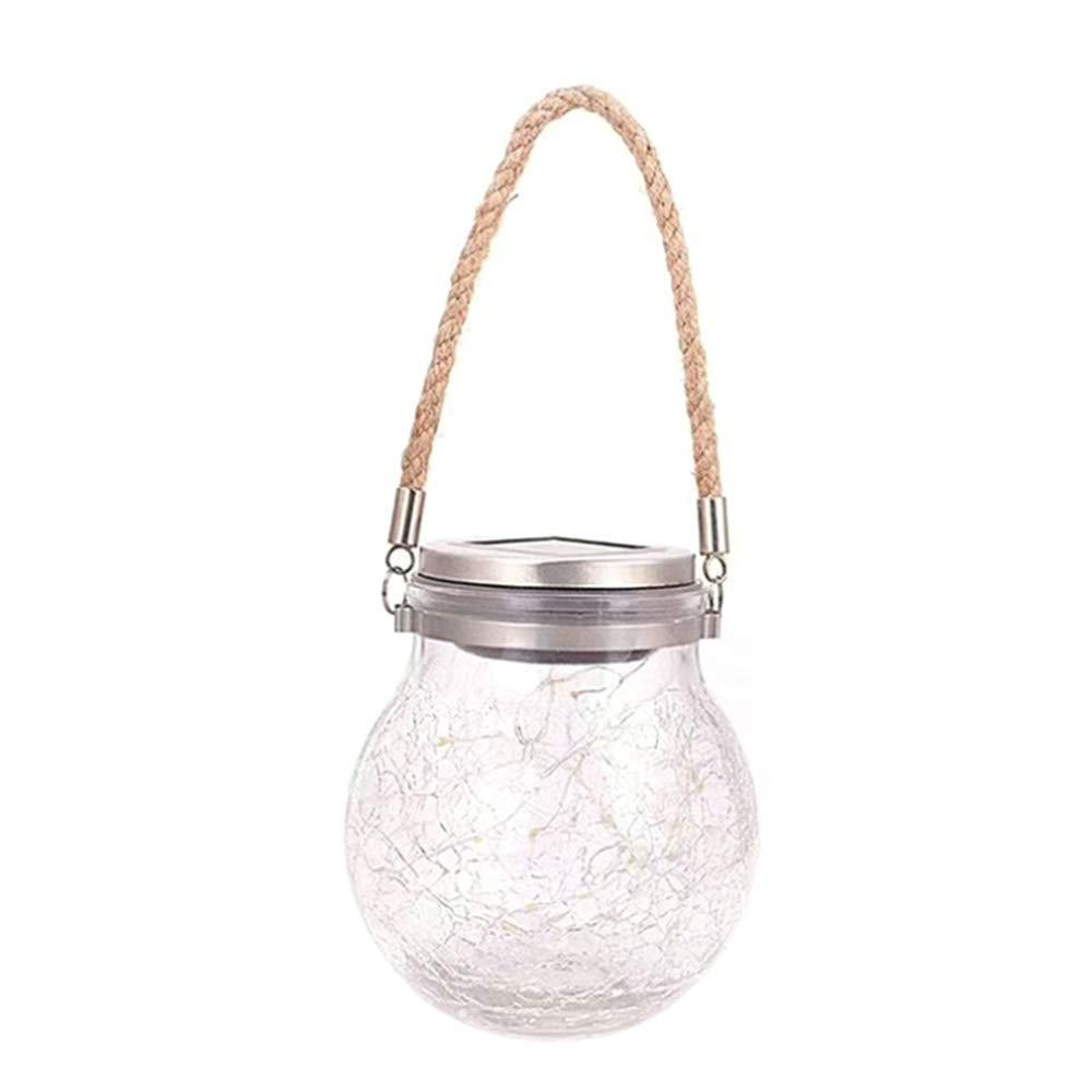 Hanging Solar Jar Lights (Warm White) 2 PC SET