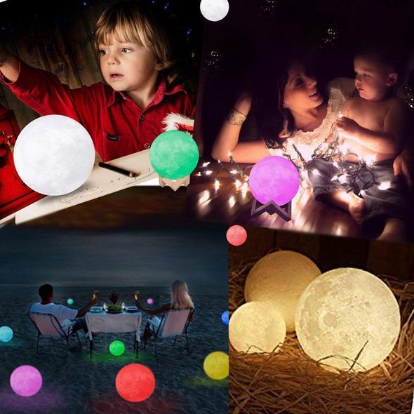 7 Color Changing Moon Lamp Light (15 CM)