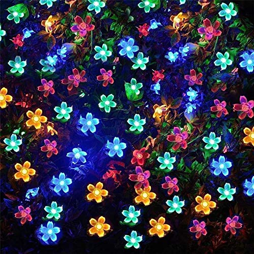 Silicon Flower LED String Lights (16 LED FLOWERS)