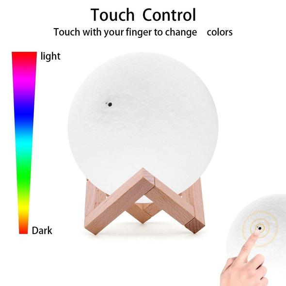 7 Color Changing Moon Lamp Light (15 CM)