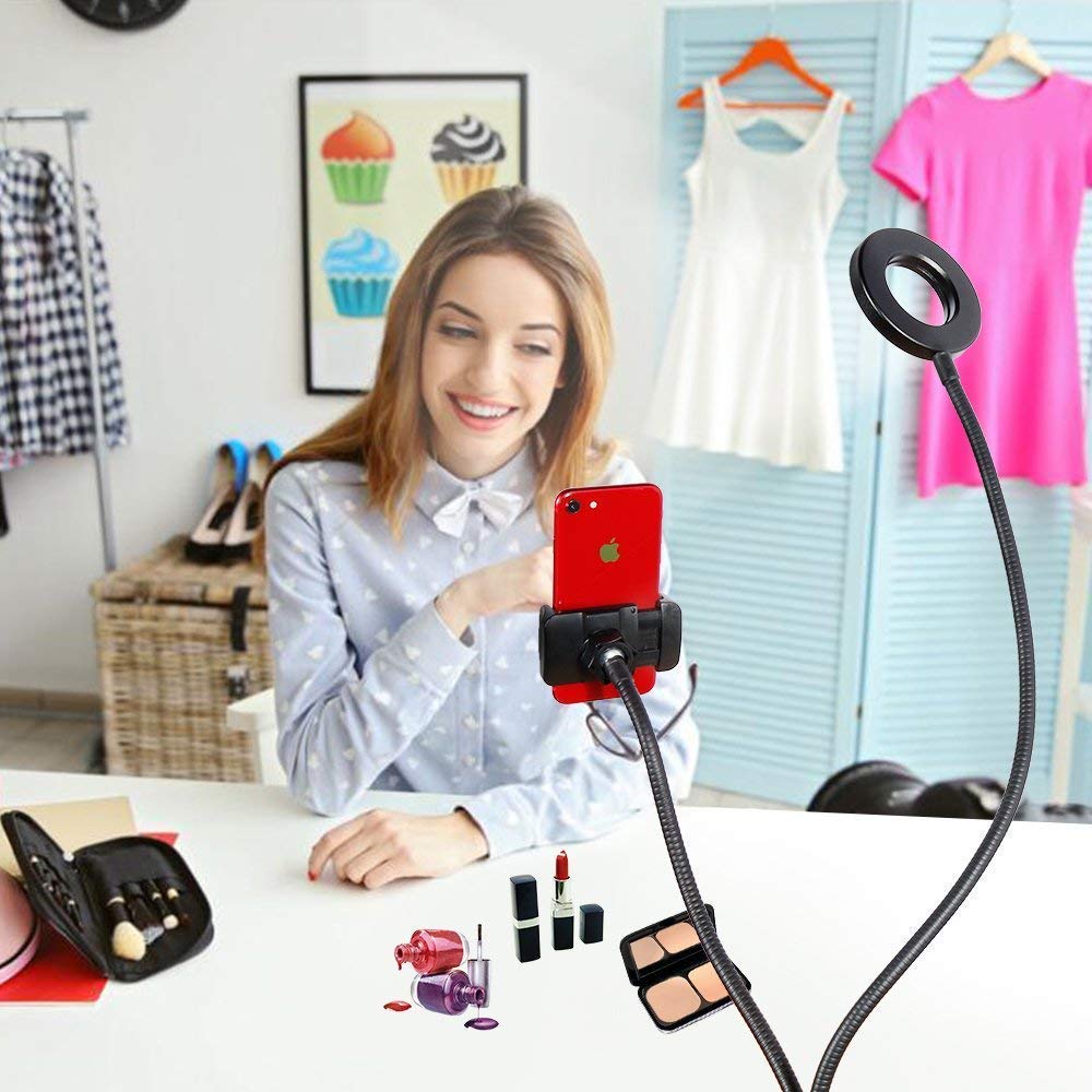 Selfie Ring Light with Mobile Phone Holder