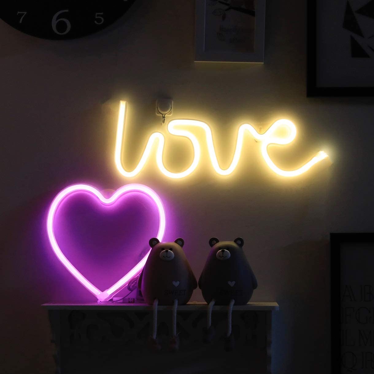 Love Neon Sign LED Light (RANDOM COLOR) Usb Operated