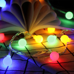 Battery Powered LED Ball String Light (20 BULB) PACK OF TWO SETS