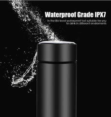 Double Wall Thermal Insulated Water Bottle with LED Temperature Display (500 ML)