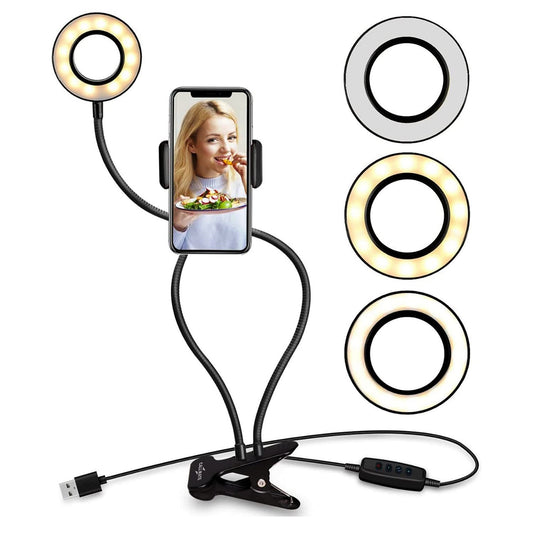 Selfie Ring Light with Mobile Phone Holder