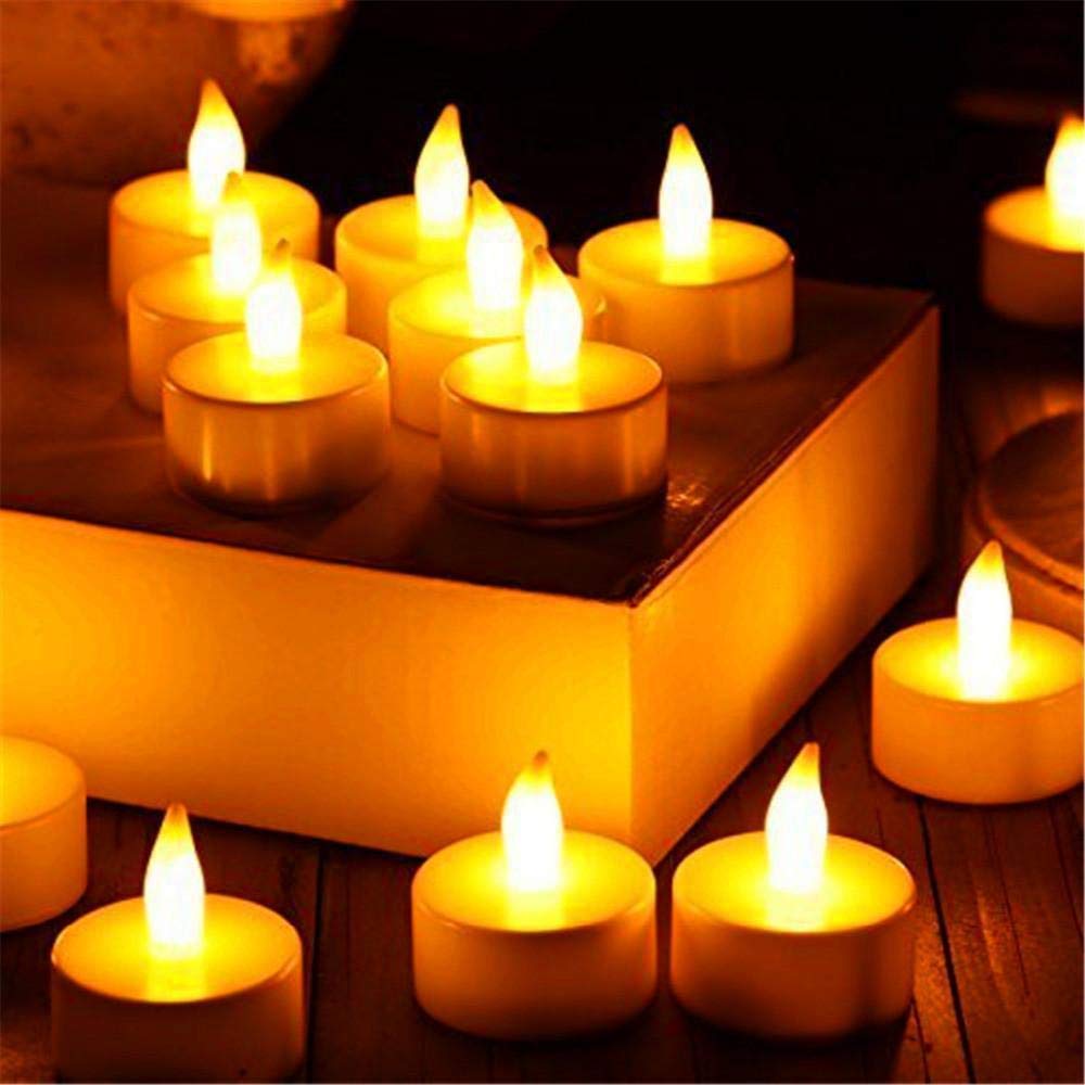Flameless Water Sensor LED Light Battery Operated Candles for Decorations