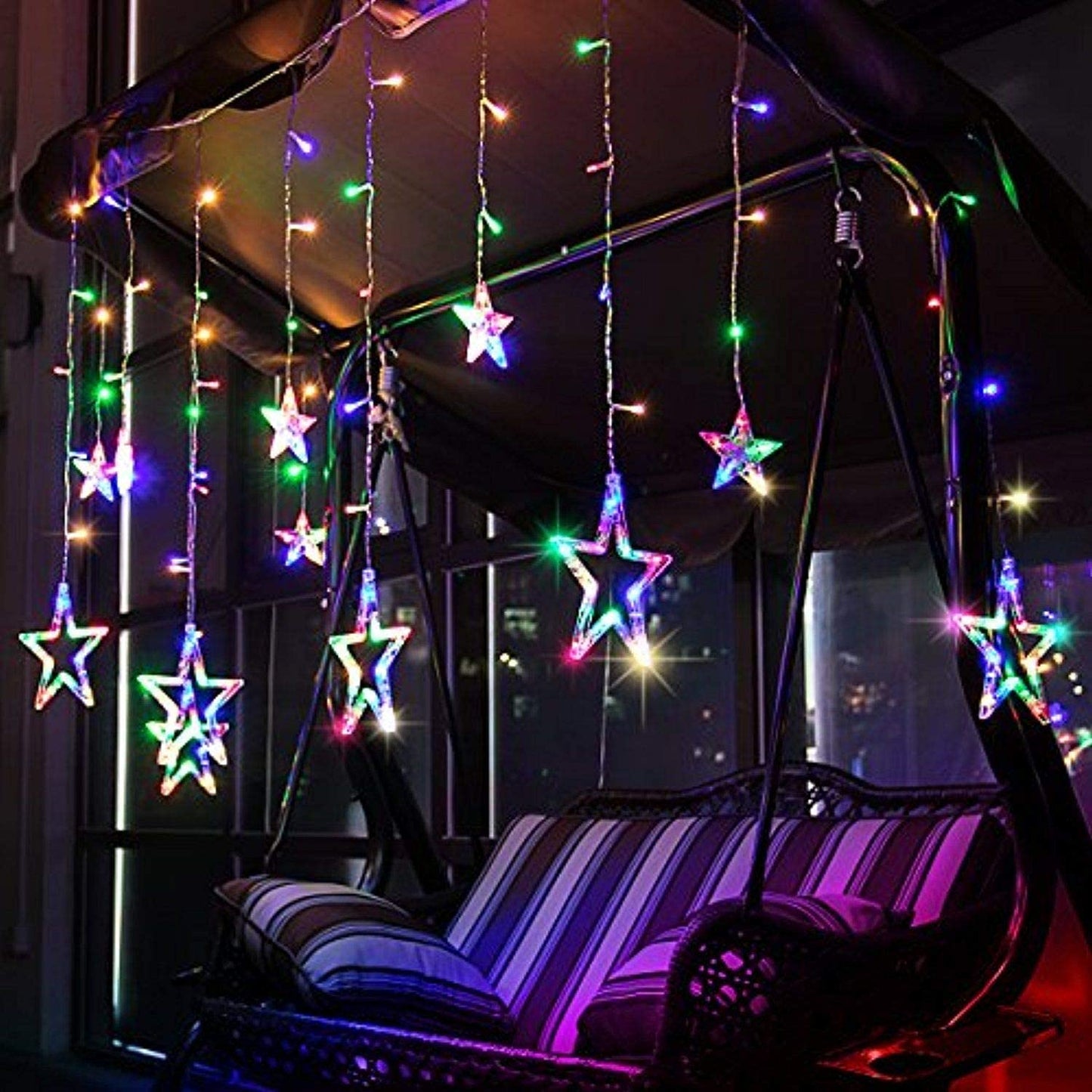 12 Stars 138 LED Curtain String Lights