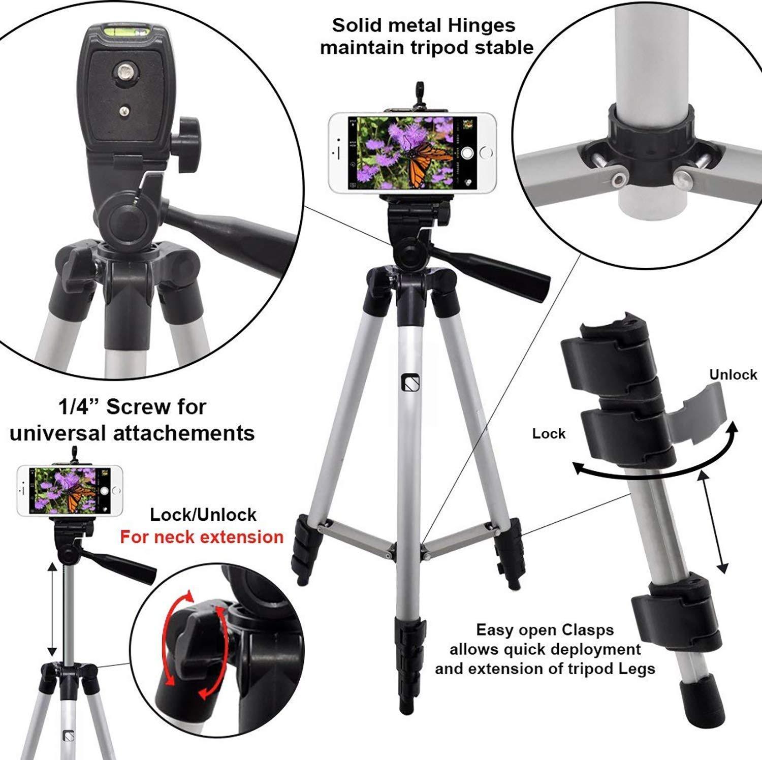 Foldable Tripod Stand 3110 for All Cameras and Mobiles