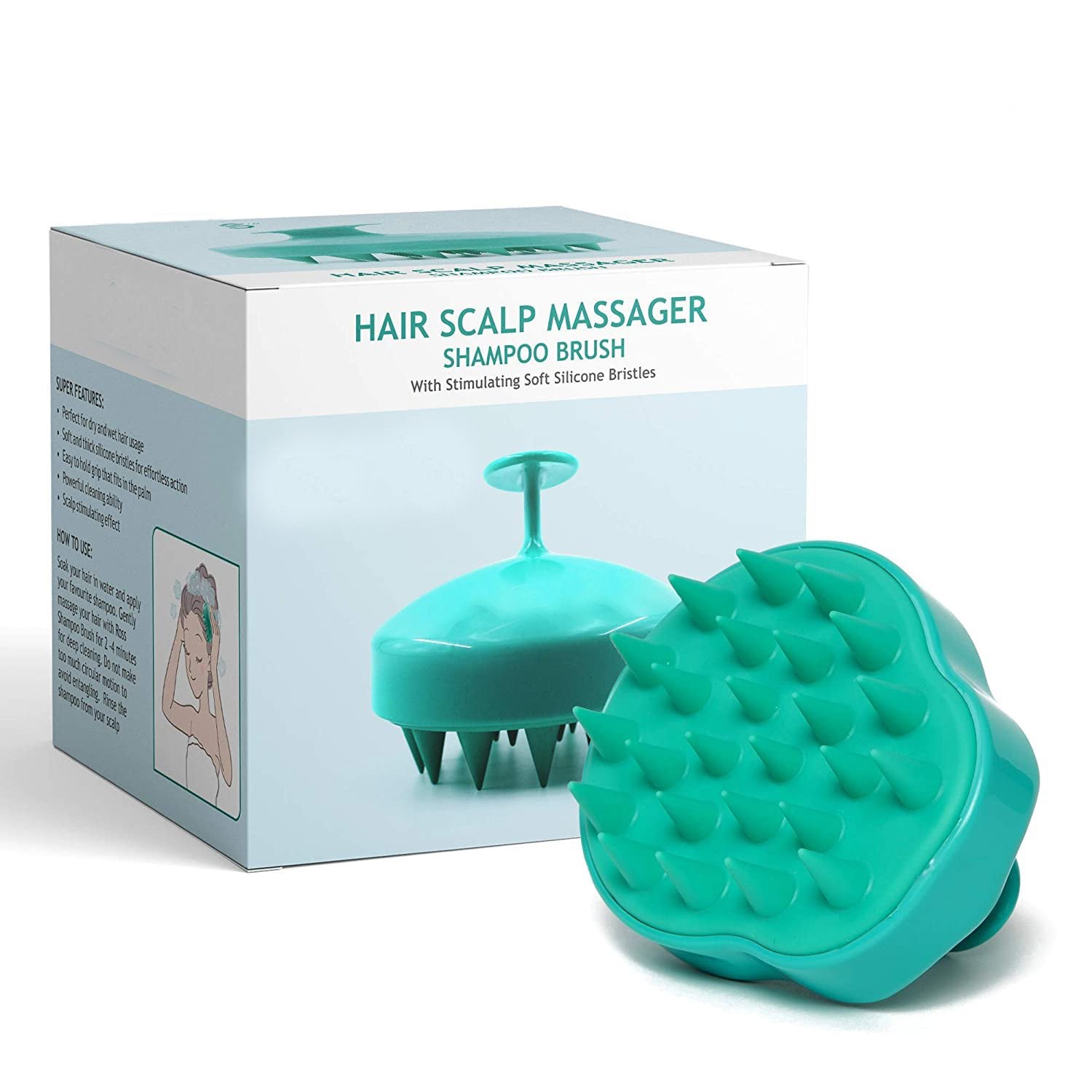 Hair Scalp Massager Scrub Shampoo Brush