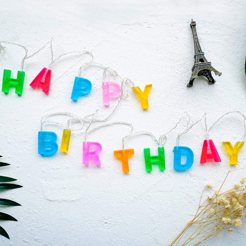 HAPPY BIRTHDAY String light + ( GET FREE 10M USB FAIRY LIGHT )