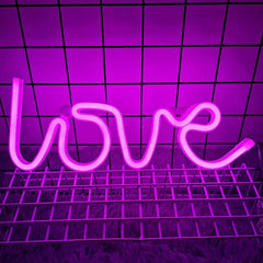 Love Neon Sign LED Light (RANDOM COLOR) Usb Operated