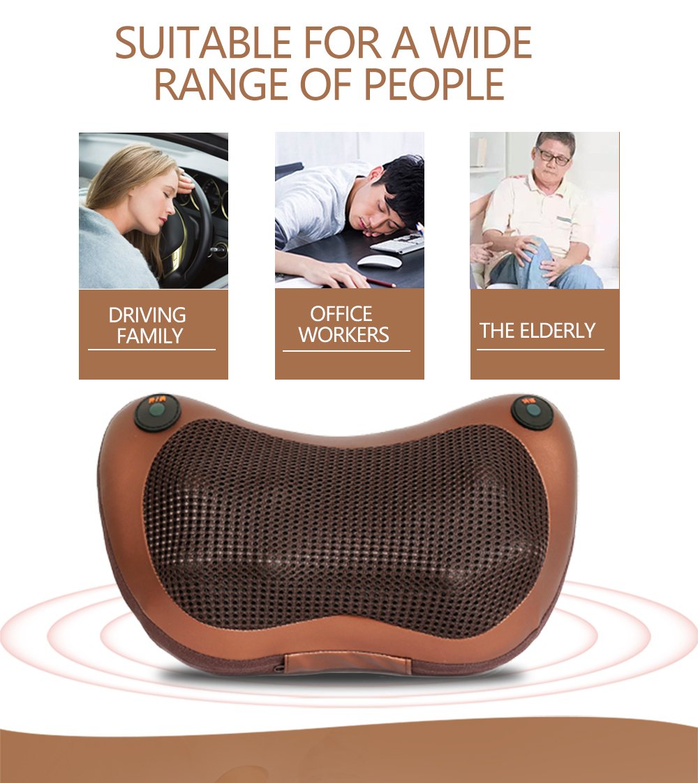 Electronic Neck Cushion Massager Pillow with Heat