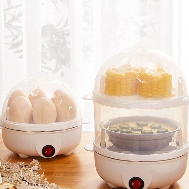 Electric Double Layer Egg Boiler Cooker