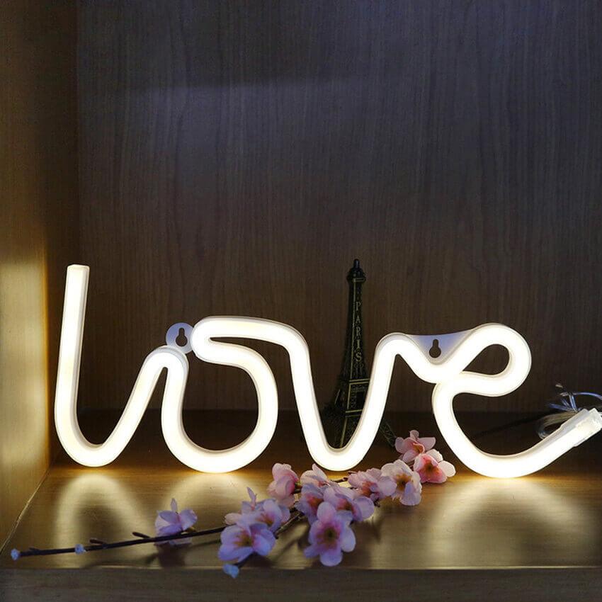 Love Neon Sign LED Light (RANDOM COLOR) Usb Operated