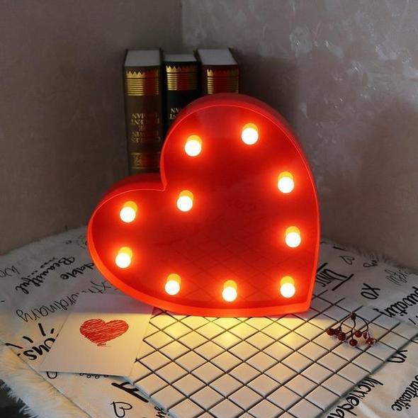 Heart Shape LED Marquee Light