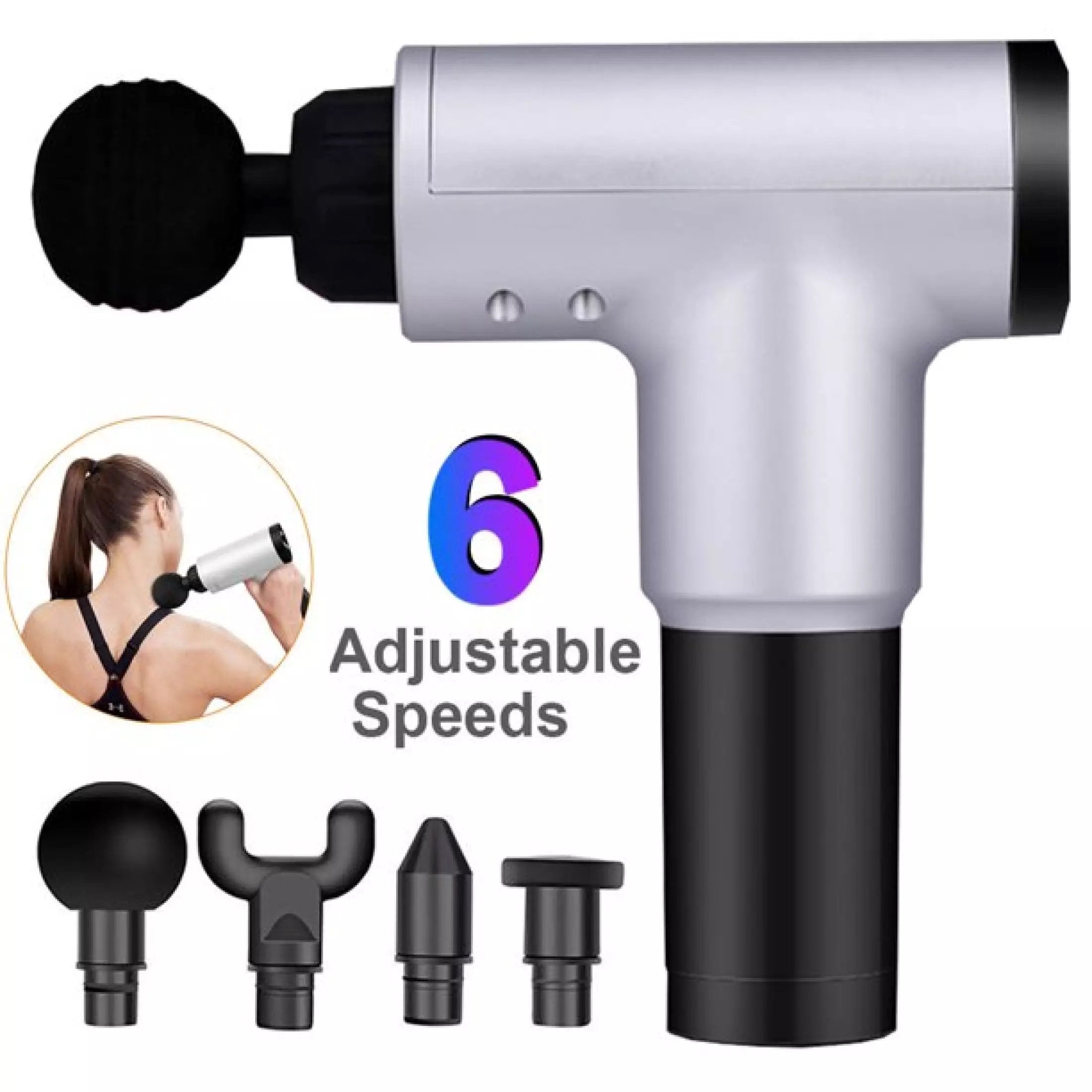 Cordless Handheld Fascial Gun For Muscle Massage