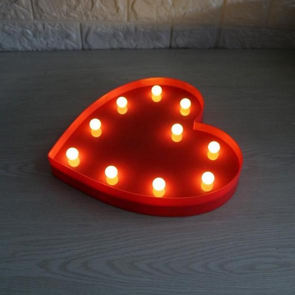 Heart Shape LED Marquee Light