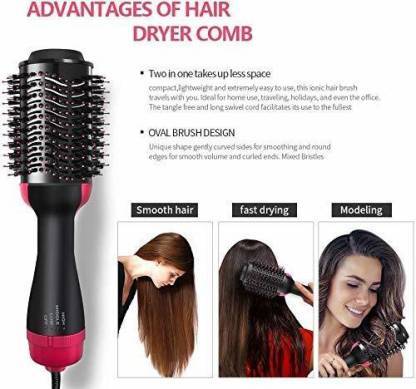 One Step Electronic Hot Air Brush Blow Dryer Comb